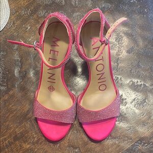 ANTONIO MELANI Fuchsia Embellished Heels